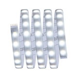 Flexible LED strip light with warm white glow and 3M adhesive tape for easy installation and decoration
