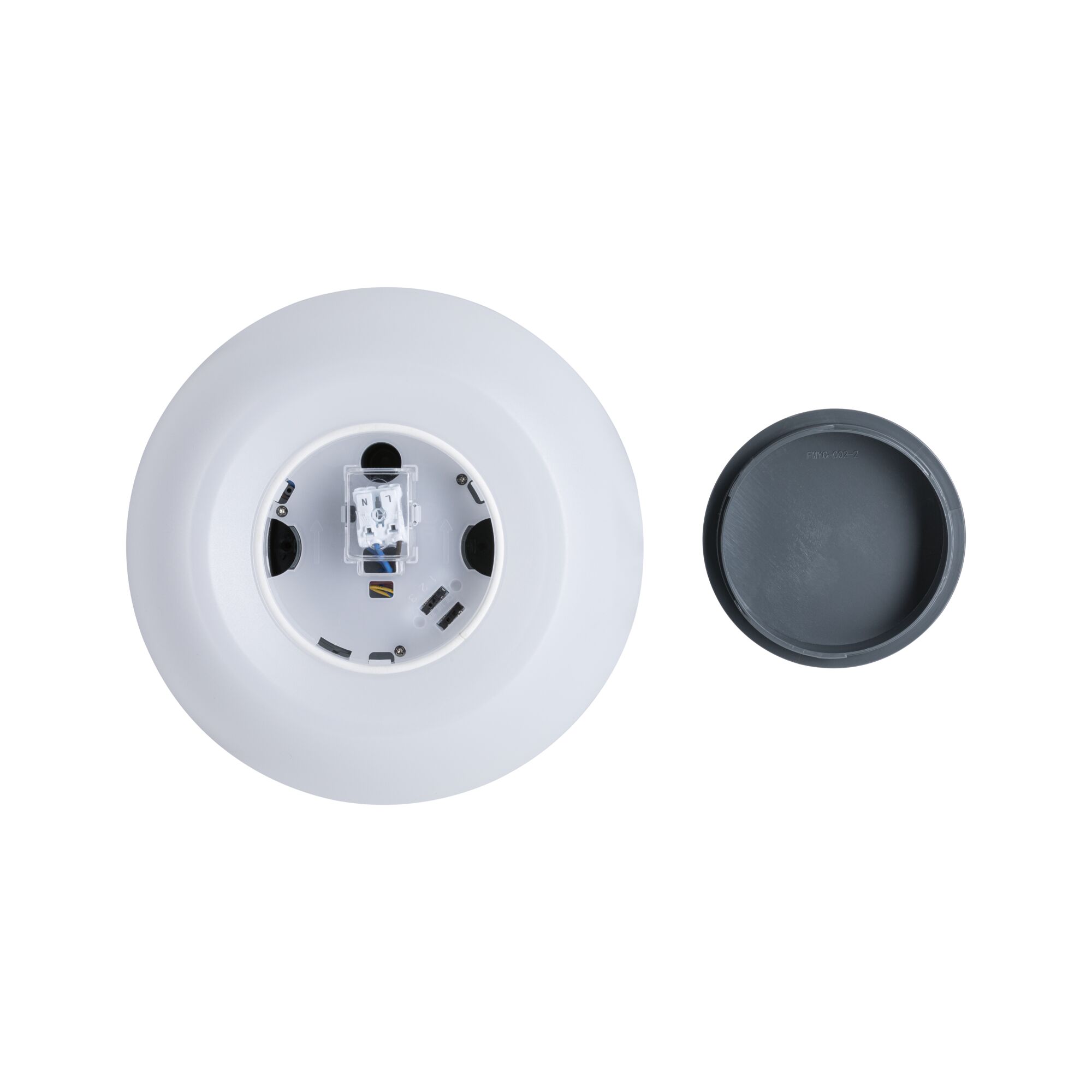 Applique d'extérieur LED Aureva IP65 rond 220mm 2200 - 4000K 20,5W 1730lm 230V Anthracite/Blanc Polycarbonate