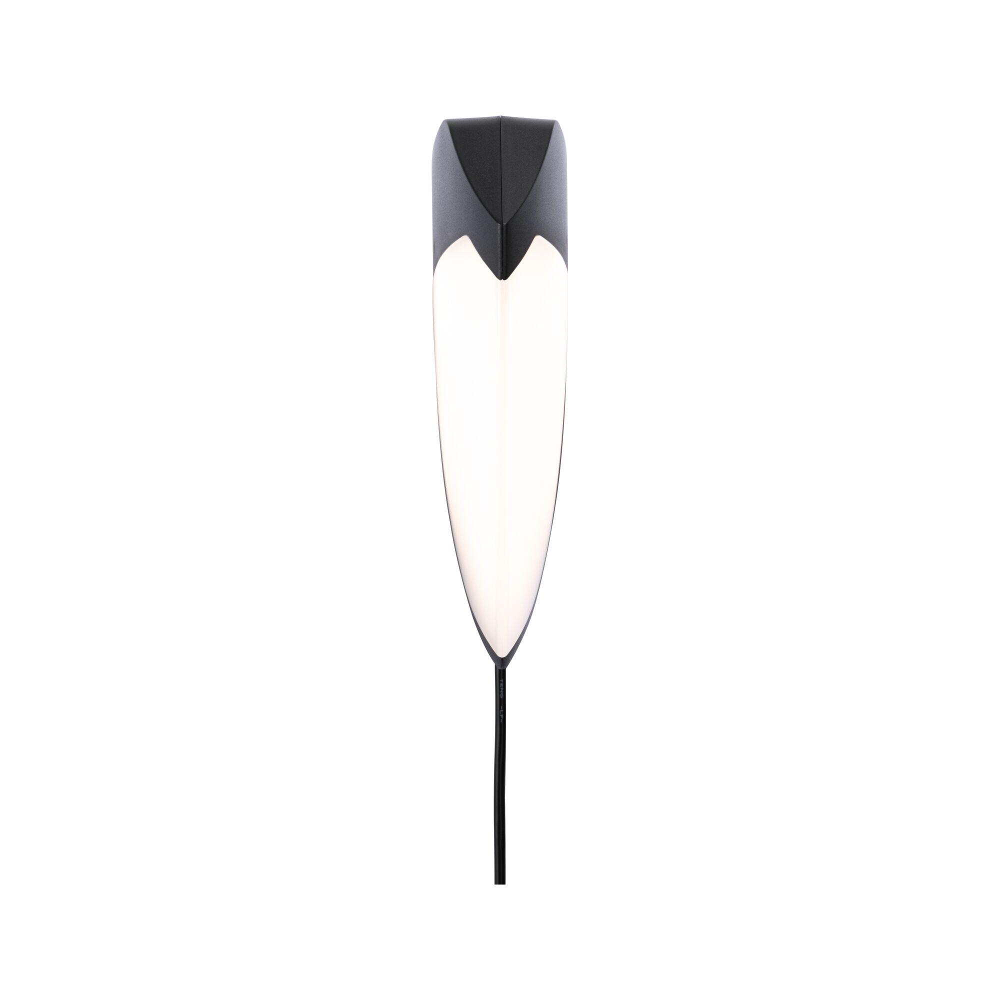Black and white LED floor lamp with modern design and energy-efficient lighting