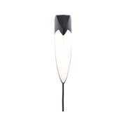 Black and white LED floor lamp with modern design and energy-efficient lighting