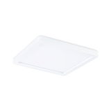 Square white LED ceiling light made of plastic for modern room lighting