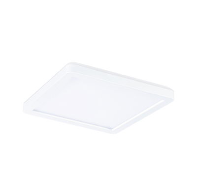 Square white LED ceiling light made of plastic for modern room lighting