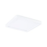 Square white LED ceiling light made of plastic for modern room lighting