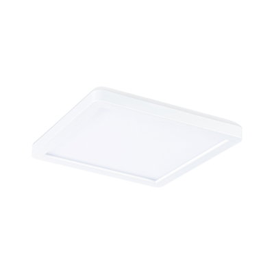 Square white LED ceiling light made of plastic for modern room lighting