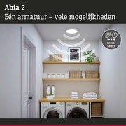 Abia 2 witte plafondlamp met sensor voor veelzijdige verlichtingsmogelijkheden en energiebesparing