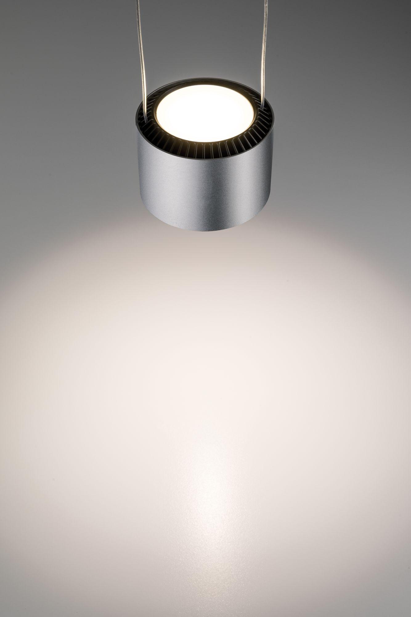 URail LED pendant Aldan single lamp 1x13W Black/chrome matt dimmable