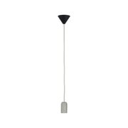 Suspension en béton gris avec câble textile blanc pour intérieur moderne