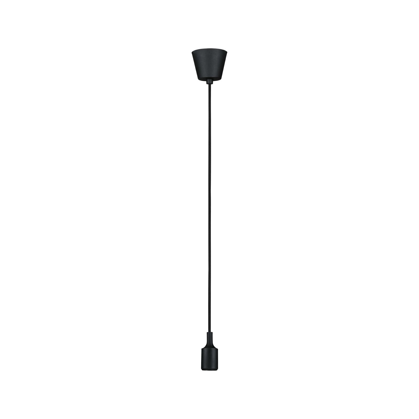 Neordic Luminaire en suspension Ketil IP44 E27 max. 20W Noir gradable Silicone/Matière plastique