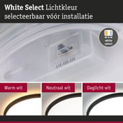 Witte Select lichtkleurregelaar van kunststof met drie lichtkleuren voor LED-plafondlampen