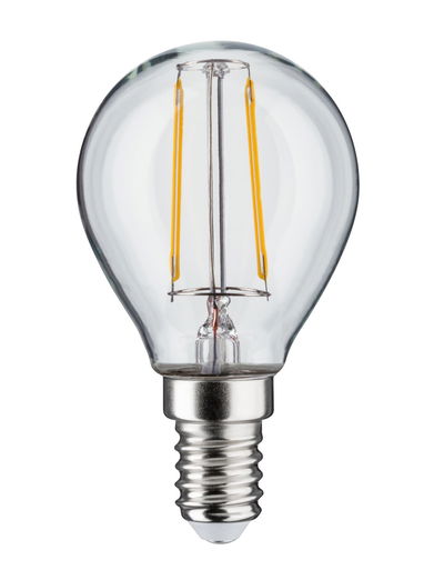 Ampoule LED classique avec verre transparent et culot E14 pour un éclairage économique