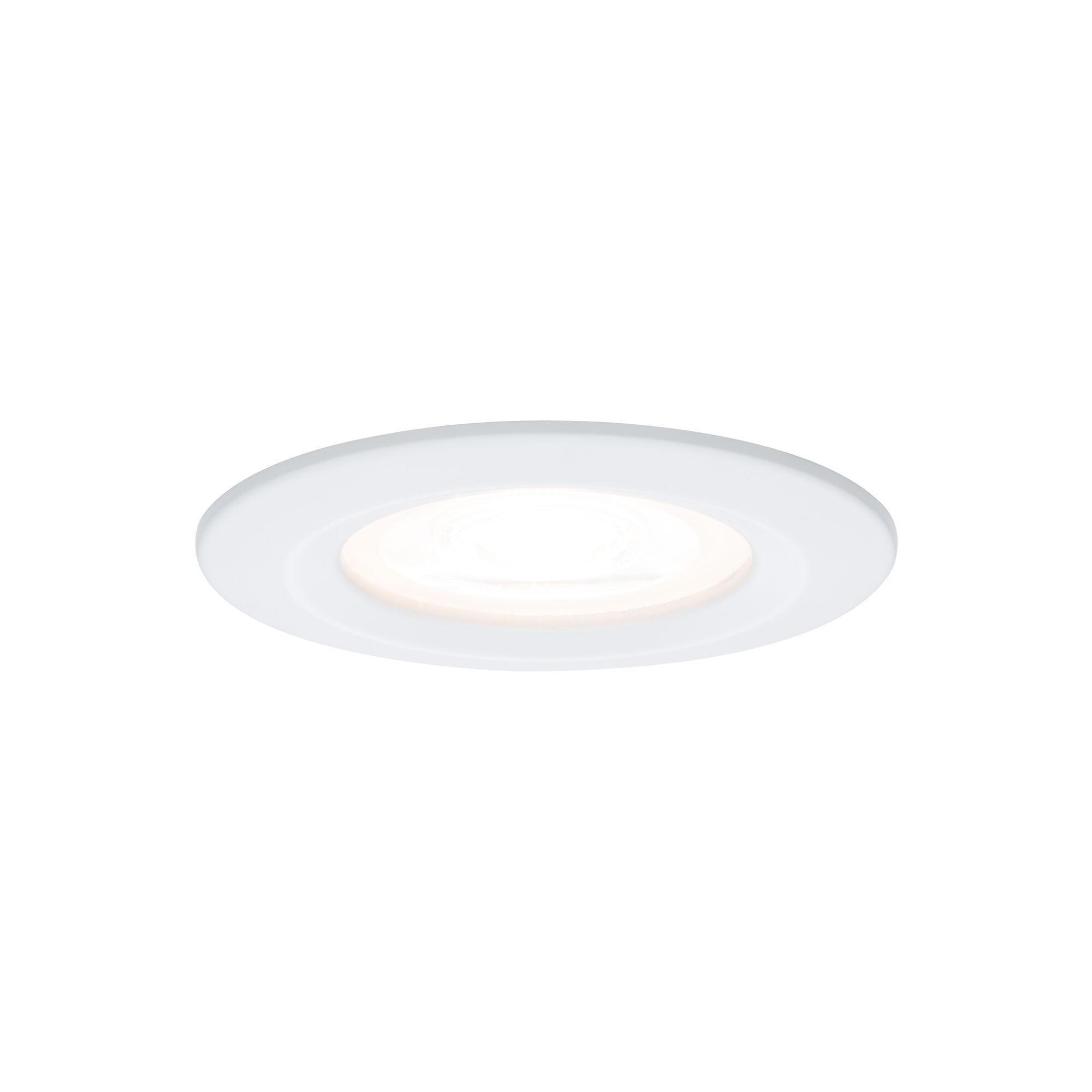 Panneau lumineux LED encastré rond blanc en plastique pour éclairage intérieur économique