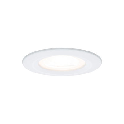 Panneau lumineux LED encastré rond blanc en plastique pour éclairage intérieur économique