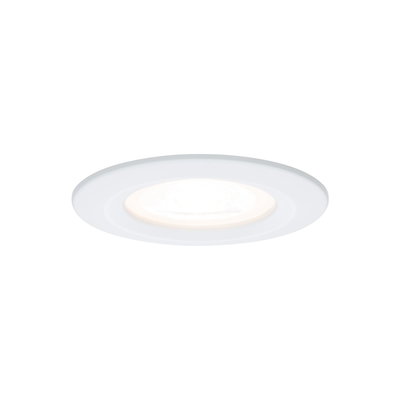 Panneau lumineux LED encastré rond blanc en plastique pour éclairage intérieur économique