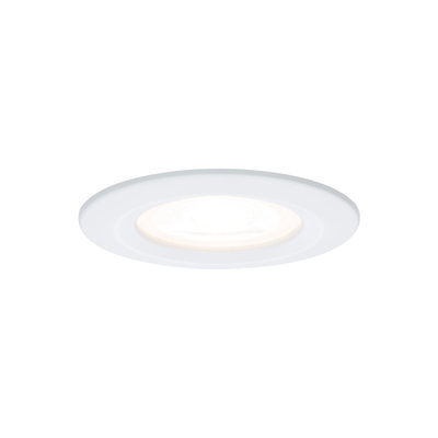 Panneau lumineux LED encastré rond blanc en plastique pour éclairage intérieur économique