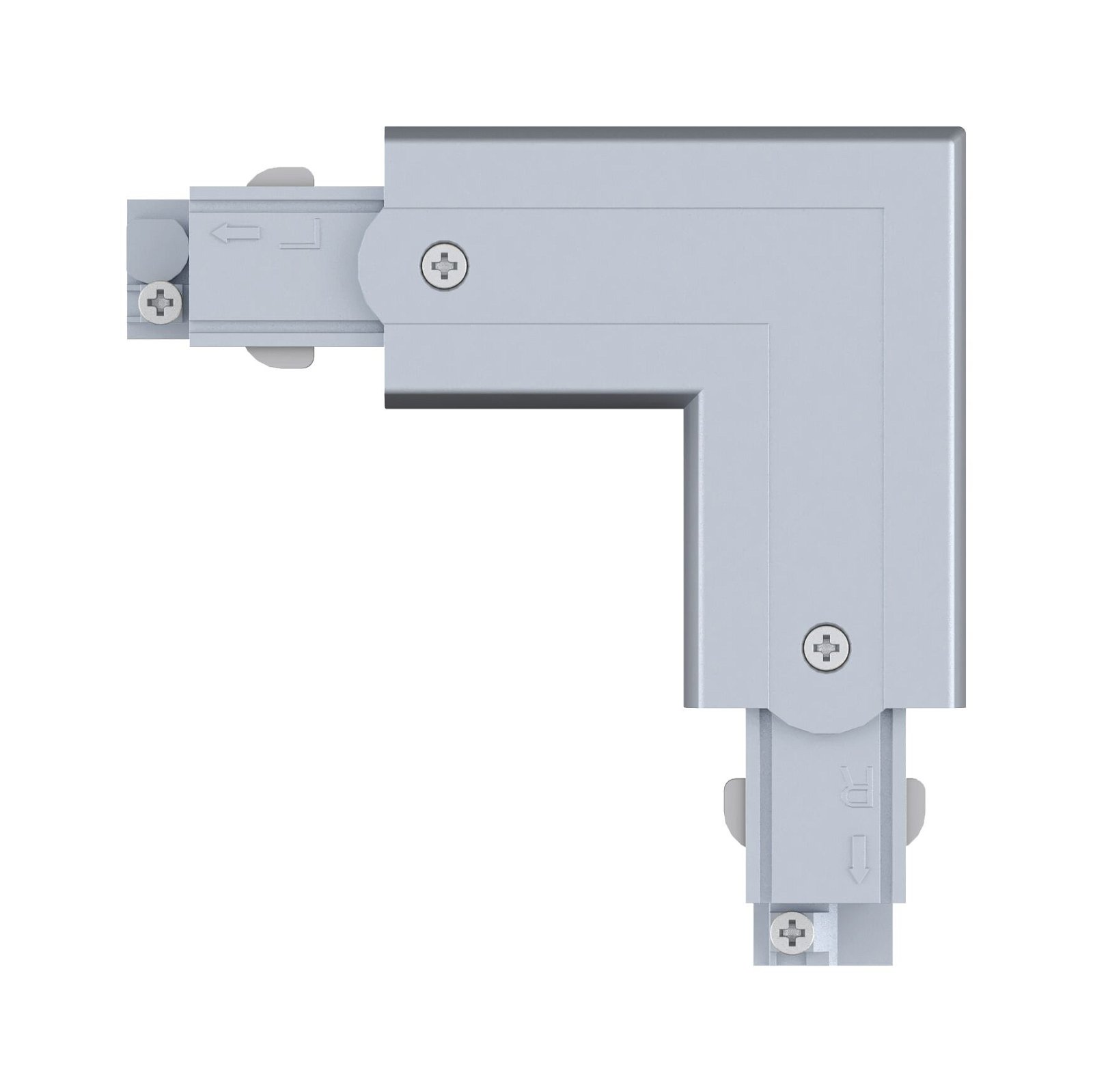 ProRail3 Connector L-part Interior 101x101mm max. 3.680W Silver