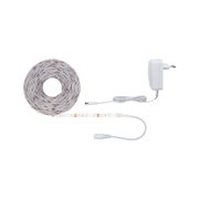 Bande LED blanche avec adaptateur secteur et câble de connexion pour éclairage flexible