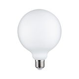 Round matte white LED bulb with E27 base for energy-efficient lighting solutions