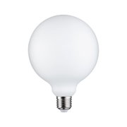 Runde matte LED-Glühbirne mit E27-Fassung in Weiß für energiesparende Beleuchtung