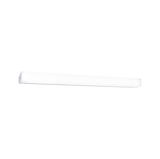 Slim white LED wall light with opal plastic diffuser for modern indoor lighting solutions