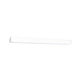 Slim white LED wall light with opal plastic diffuser for modern indoor lighting solutions