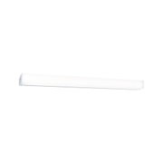 White LED wall light made of plastic with diffused cover for modern indoor lighting