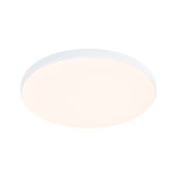 Round white LED ceiling light with matte plastic diffuser for modern room lighting