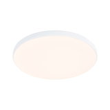 Round white LED ceiling light with matte plastic diffuser for modern room lighting