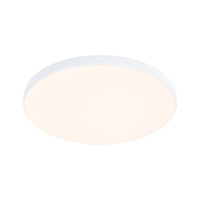 Round white LED ceiling light with matte diffuser for energy-efficient room lighting