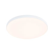 Round white LED ceiling light with matte diffuser for energy-efficient room lighting
