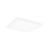 Flat square white LED ceiling panel for energy-efficient room lighting