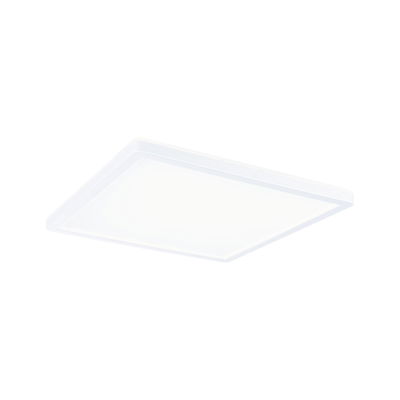 Flat square white LED ceiling panel for energy-efficient room lighting