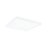 Flat square white LED ceiling panel for energy-efficient room lighting