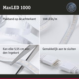 MaxLED 1000 LED-strip met beschermhoes, 108 LEDs per meter, zelfklevend en eenvoudig in te korten