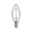 Filament 230 V Bougie LED E14 470lm 4,8W 2700K gradable Clair Ampoule LED en forme de bougie avec verre transparent et culot E14 pour éclairage économique