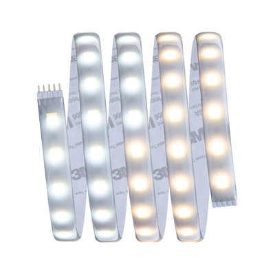 Flexible LED strip light with warm and cool white LEDs for versatile lighting applications