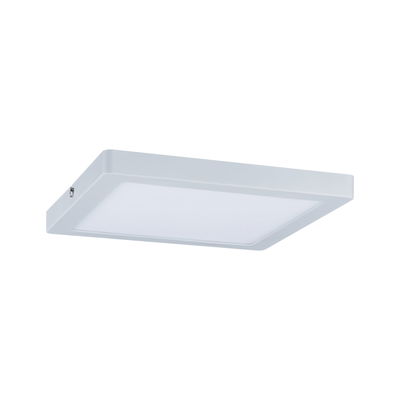 Square white LED ceiling light made of plastic for modern indoor lighting