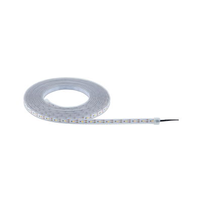 Flexible LED strip light in transparent silicone with warm white LEDs for decorative lighting