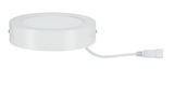 Rundt hvidt LED-panel med kabel, energibesparende loftslampe til indendørs brug