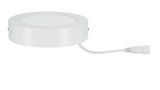 Round white LED panel with cable, energy-saving ceiling light for indoor use