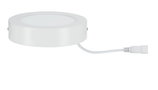 Round white LED panel with cable, energy-saving ceiling light for indoor use