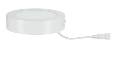 Round white LED panel with cable, energy-saving ceiling light for indoor use