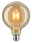 1879 Filament 230 V LED Globe G125 E27 420lm 6,5W 1700K Goud Ronde LED-lamp met amberkleurig glas en zichtbare filamenten voor sfeervolle decoratieve verlichting
