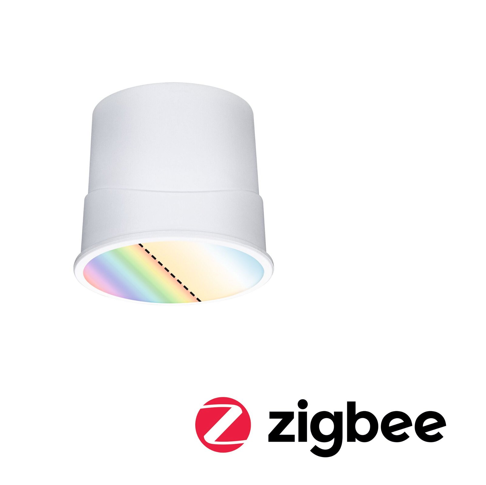 Spot encastré modulaire LED Smart Home Zigbee 3.0 Base Coin rond 50mm Coin 4,9W 420lm 230V gradable RGBW+ Satiné