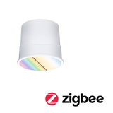 White LED recessed spotlight with color change and Zigbee smart lighting control
