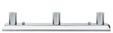 Modern three-light LED ceiling spotlight in chrome metal for living rooms and hallways