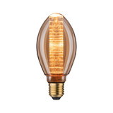 Ampoule LED en forme de goutte avec verre ambré et lumière blanc chaud pour éclairage décoratif