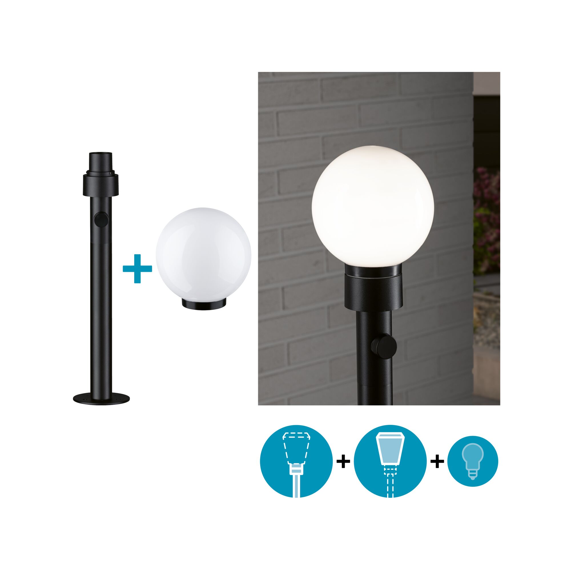 Set ModuShine Poller Taleno Klein ohne Sensor Anthrazit
