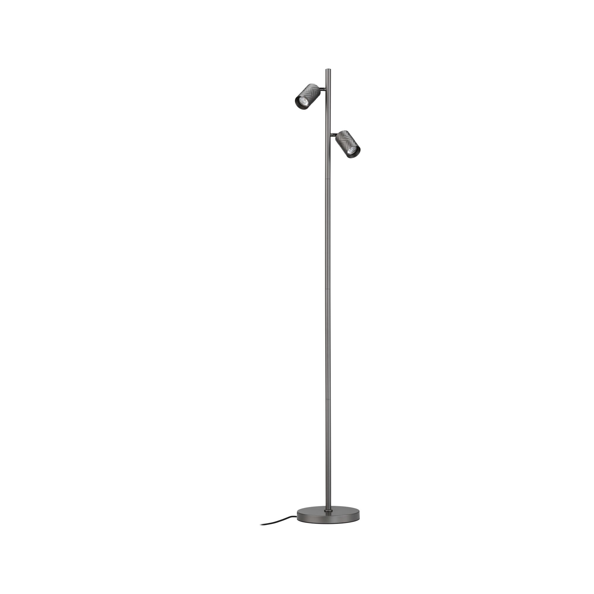 Staande lamp Loreva 1575mm max. 2x7W Titaanium