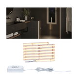 Varmhvid LED-strip med strømforsyning til indirekte badeværelsesbelysning og moderne rumaccent