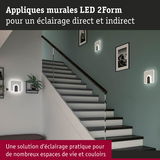 Appliques murales LED blanches 2Form pour éclairage direct et indirect dans escaliers et couloirs